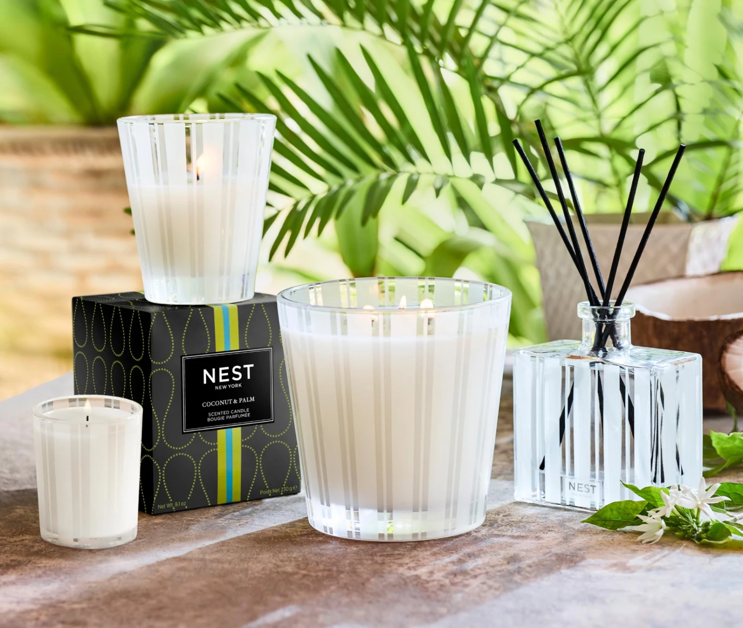 Coconut & Palm Votive Candle 2 Coconut & Palm Votive Candle - Image 2