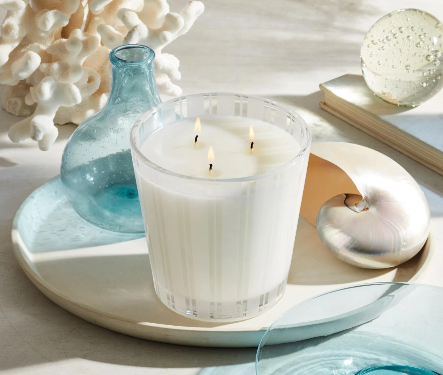 Ocean Mist & Sea Salt 3-Wick Candle 2 Ocean Mist & Sea Salt 3-Wick Candle - Image 2