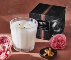 Rose Noir & Oud 3-Wick Candle -Scented Serenity Shop NESTNY CORE RO CAN 3W 3