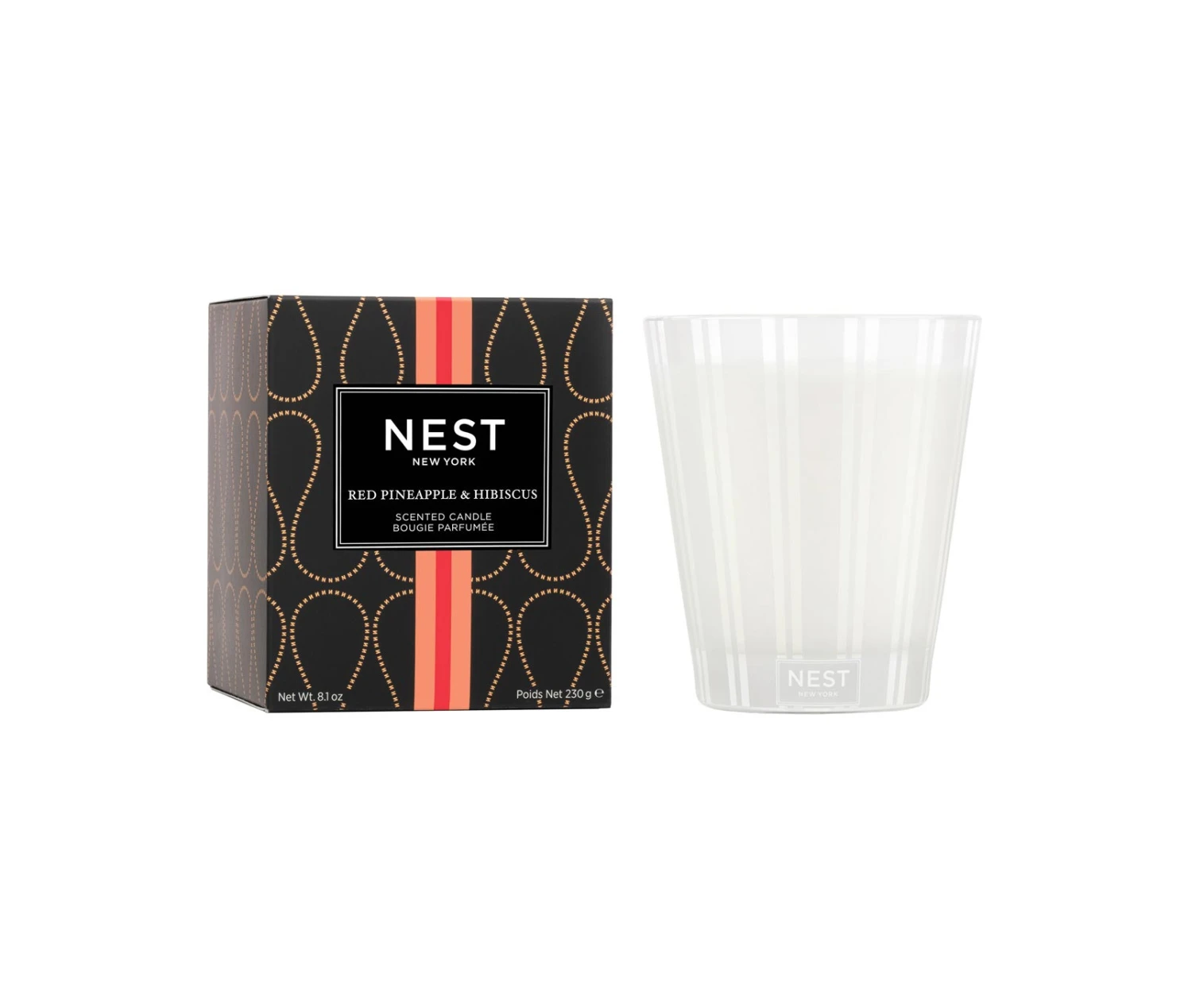 Red Pineapple & Hibiscus Classic Candle 1 Red Pineapple & Hibiscus Classic Candle