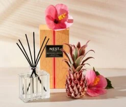 Red Pineapple & Hibiscus Reed Diffuser -Scented Serenity Shop NESTNY CORE RPH DIF REED 3