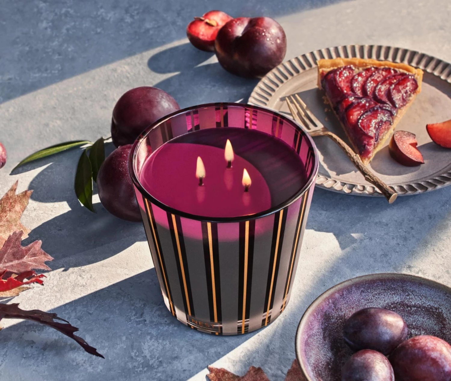 Autumn Plum 3-Wick Candle 2 Autumn Plum 3-Wick Candle - Image 2