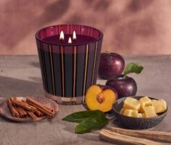 Autumn Plum 3-Wick Candle 6 Autumn Plum 3-Wick Candle -Scented Serenity Shop NESTNY FF ATP CAN 3W 3