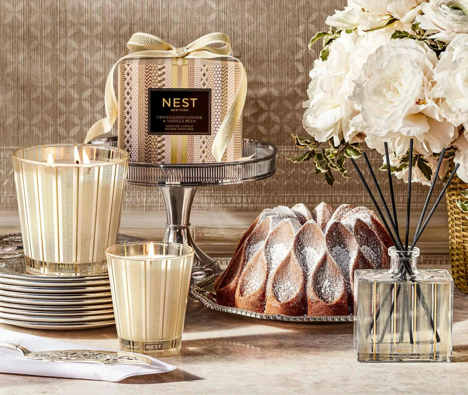 Crystallized Ginger & Vanilla Bean 3-Wick Candle 3 Crystallized Ginger & Vanilla Bean 3-Wick Candle - Image 3