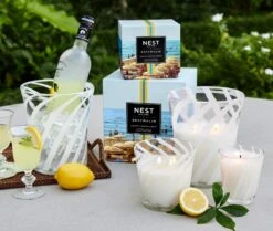 NEST New York X Gray Malin Amalfi Lemon & Mint Deluxe Candle -Scented Serenity Shop NESTNY GM AML CAN DX 3