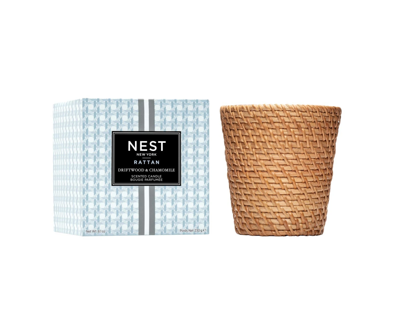 Rattan Driftwood & Chamomile Classic Candle 1 Rattan Driftwood & Chamomile Classic Candle