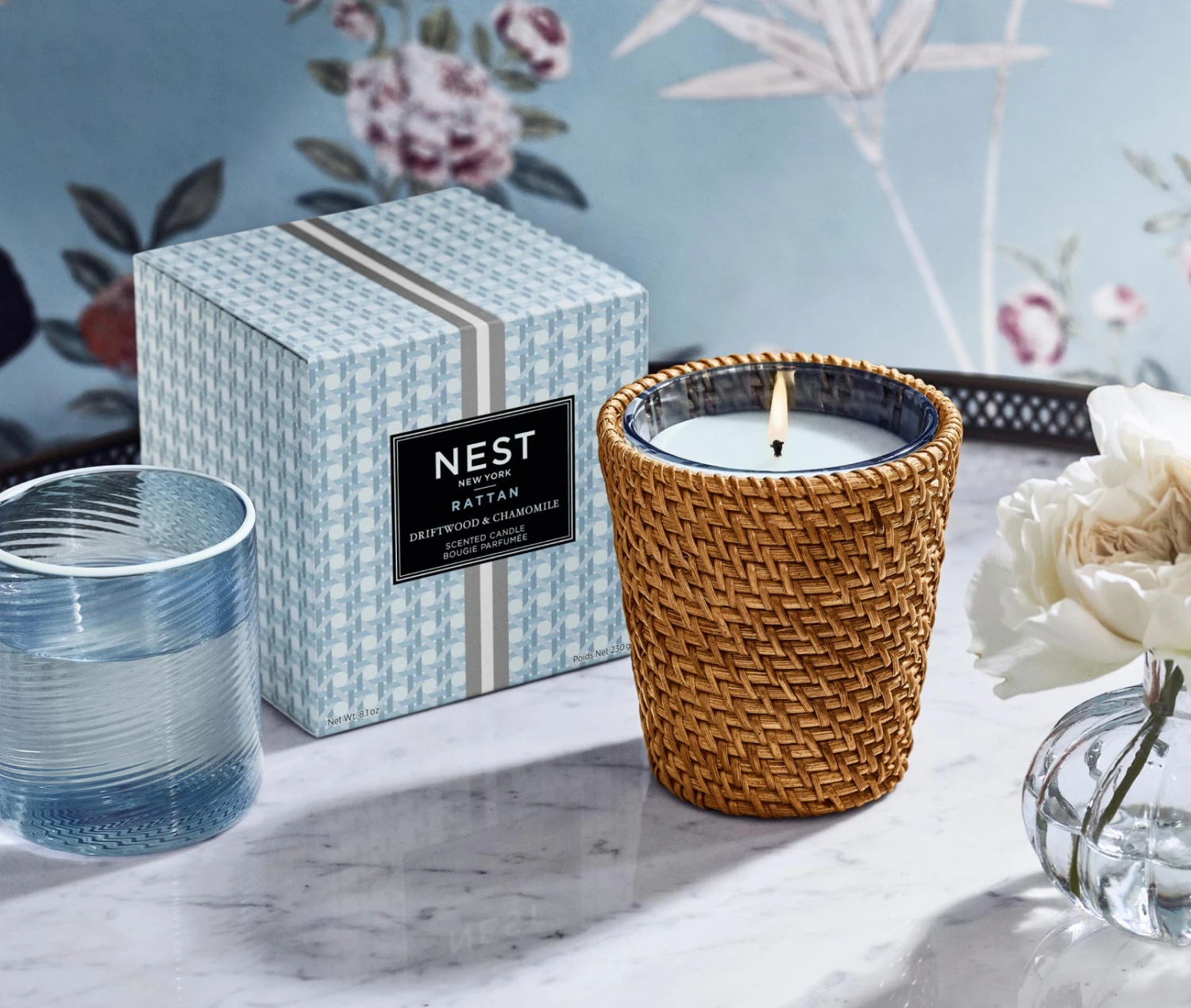 Rattan Driftwood & Chamomile Classic Candle 2 Rattan Driftwood & Chamomile Classic Candle - Image 2