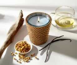 Rattan Driftwood & Chamomile Classic Candle 6 Rattan Driftwood & Chamomile Classic Candle -Scented Serenity Shop NESTNY RATTAN WELL DC CAN CL 3