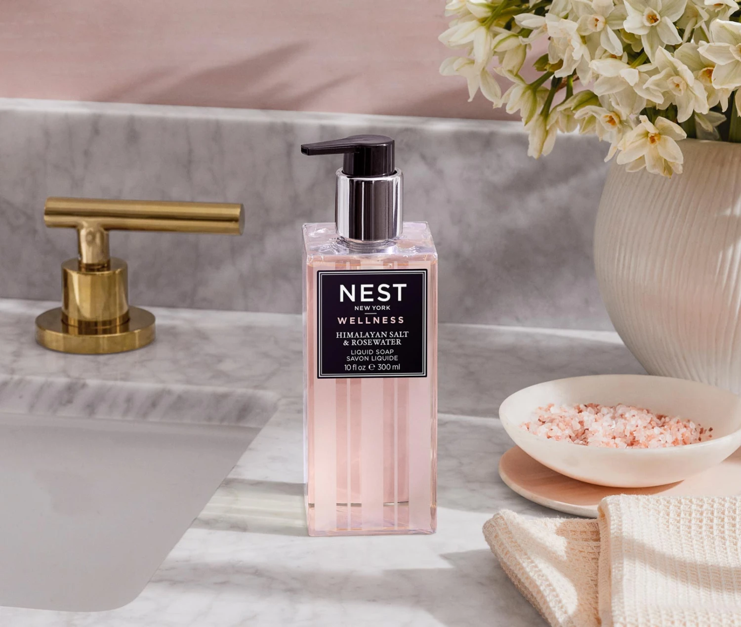 Himalayan Salt & Rosewater Liquid Soap 2 Himalayan Salt & Rosewater Liquid Soap - Image 2