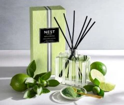 Lime Zest & Matcha Reed Diffuser -Scented Serenity Shop NESTNY WELL LZM DIF REED 3
